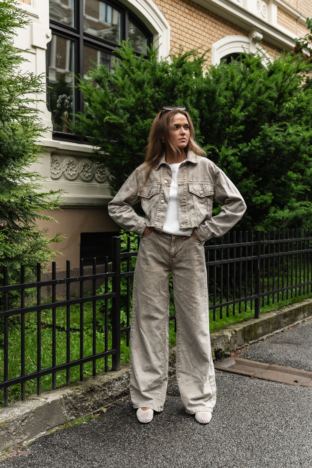 PCFAY Jeans - Sandshell
